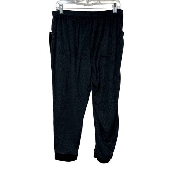 Nicole Miller Velvety Velour Black Jogger Pants, M - Picture 5 of 7